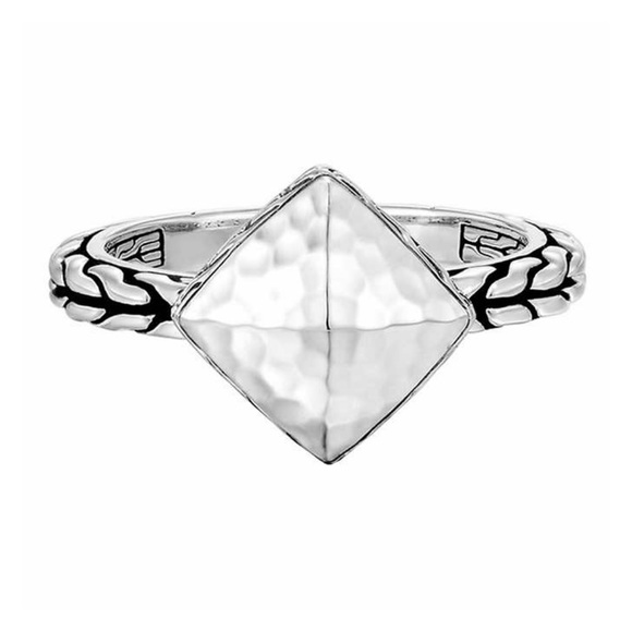 John Hardy Sterling Silver Classic Chain Hammered Ring Size 7 - Picture 2 of 7